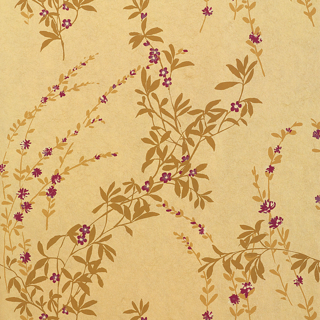 FIONA - Metallic Gold by Thibaut Wallpaper