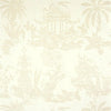 TEA HOUSE DAMASK - Pearl by Thibaut Wallpaper