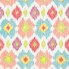 BIMINI IKAT - Pink and Turquoise by Thibaut Wallpaper