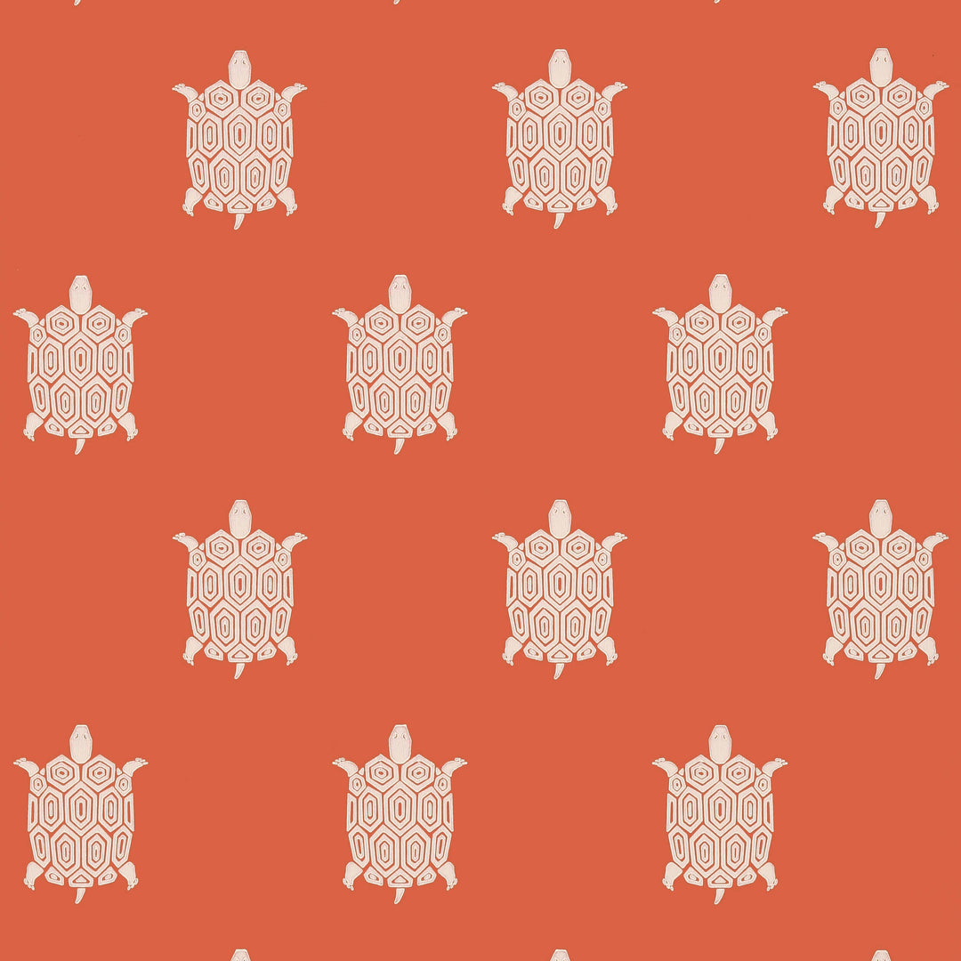 TURTLE BAY - Coral by Thibaut Wallpaper
