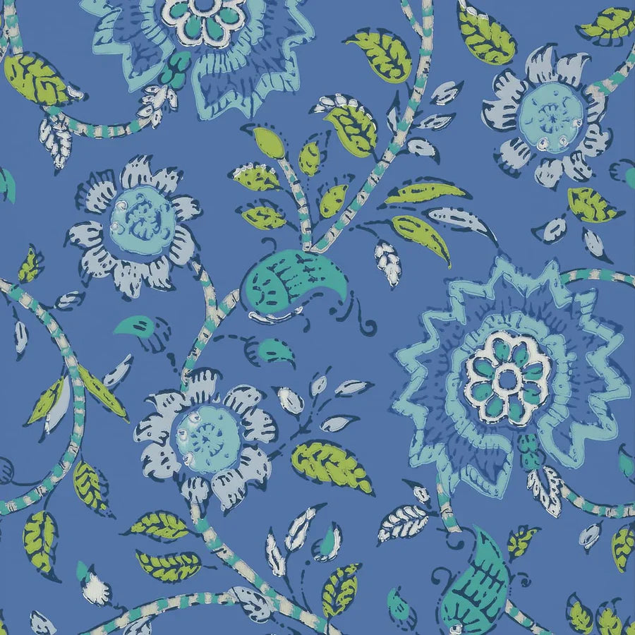 SEVITA - Blue and Green by Thibaut Wallpaper