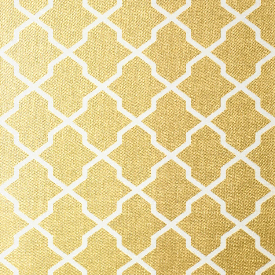 CAROLYN TRELLIS - Metallic Gold by Thibaut Wallpaper