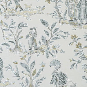 Royale Toile Grey T72576 by Thibaut Wallpaper
