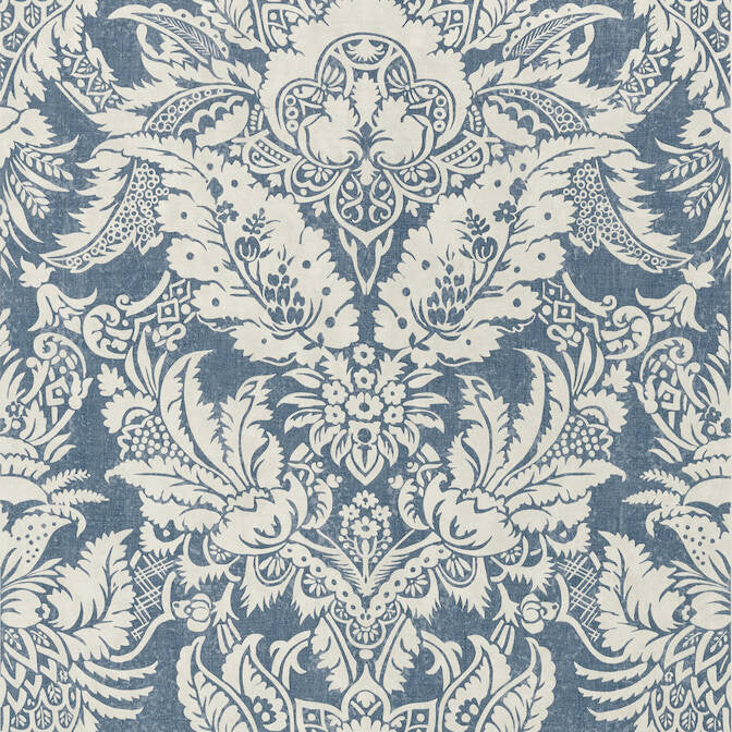 Chardonnet Damask Navy T72583 by Thibaut Wallpaper Thibaut Wallpaper Chardonnet Damask Navy T72583Wallpaper Chestnut Hill Non-Woven Vinyl Wallpaper U.S.A. </p><p>Repeat: V: 27 27 - Fabric Carolina -
