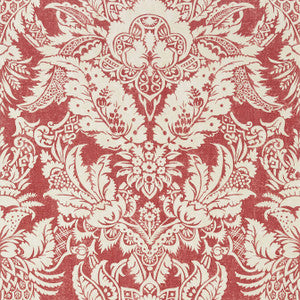 Chardonnet Damask Red T72584 by Thibaut Wallpaper
