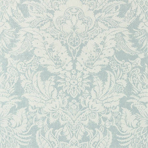 Chardonnet Damask Aqua T72585 by Thibaut Wallpaper