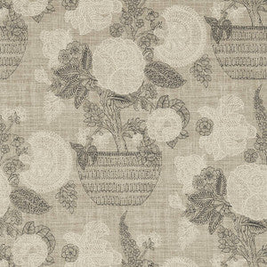 Tullamore Black and Beige T72593 by Thibaut Wallpaper