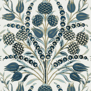 Corneila Aqua T72602 by Thibaut Wallpaper