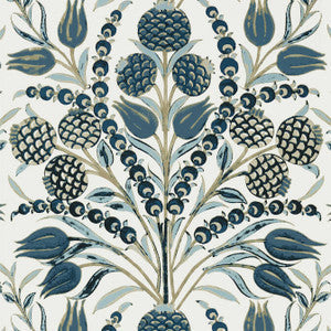 Corneila Aqua T72602 by Thibaut Wallpaper