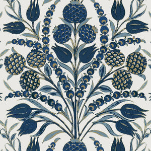 Corneila Navy T72603 by Thibaut Wallpaper