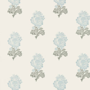 Aldith Aqua T72607 by Thibaut Wallpaper