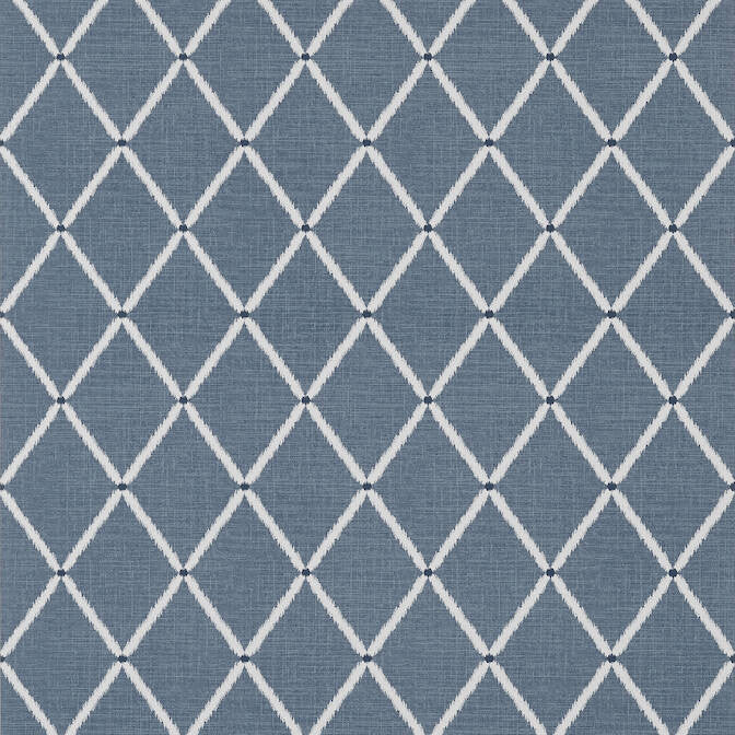 Pompton Trellis Navy T72634 by Thibaut Wallpaper Thibaut Wallpaper Pompton Trellis Navy T72634Wallpaper Chestnut Hill Wallpaper U.S.A. </p><p>Repeat: V: 6.37 27 - Fabric Carolina -