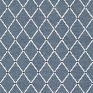 Pompton Trellis Navy T72634 By Thibaut Wallpaper