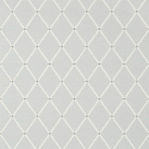Pompton Trellis Grey T72635 by Thibaut Wallpaper