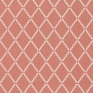 Pompton Trellis Red T72637 by Thibaut Wallpaper