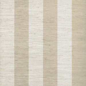 Crossroad Stripe Beige T72804 by Thibaut Wallpaper