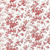 ISABELLE - Red on White by Thibaut Wallpaper