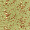 ISABELLE - Red on Green by Thibaut Wallpaper