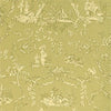 PAYSANNERIE TOILE - Green by Thibaut Wallpaper