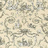 PAYSANNERIE TOILE - Black on Beige by Thibaut Wallpaper