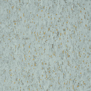 Montado Cork Aqua on Metallic Gold T75107 by Thibaut Wallpaper