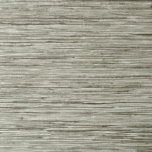 Jindo Grass Charcoal on Metallic Silver T75120 by Thibaut Wallpaper