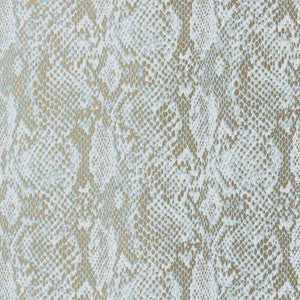Boa Aqua on Metallic Gold T75167 by Thibaut Wallpaper