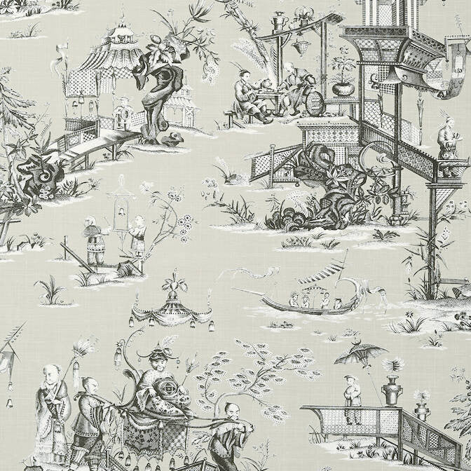 Cheng Toile Beige and Black T75469 by Thibaut Wallpaper Thibaut Wallpaper Cheng Toile Beige and Black T75469Wallpaper Dynasty Wallpaper U.S.A. </p><p>Repeat: V: 36 27 - Fabric Carolina -