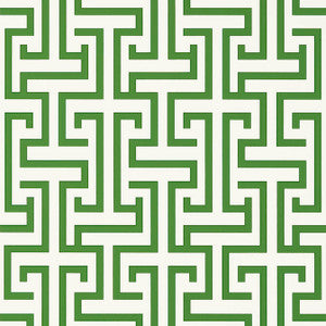Ming Trail Green T75476 by Thibaut Wallpaper