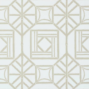 Shoji Panel Aqua T75519 by Thibaut Wallpaper