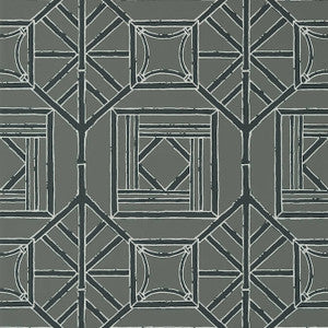 Shoji Panel Grey T75520 by Thibaut Wallpaper