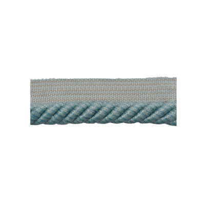 Coeur Cable-L Aqua by Brunschwig & Fils Trim Brunschwig & Fils Trim Coeur Cable-L AquaTrim LE COEUR PASSEMENTERIE COTTON - 60%;VISCOSE - 40% France </p><p>Repeat: H: , V: 1 - Fabric Carolina -