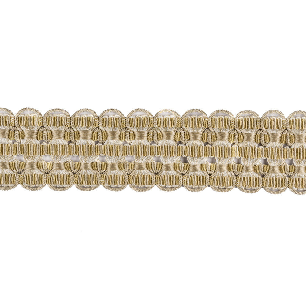 Soie Galon Ivory/Beige by Brunschwig & Fils Trim Brunschwig & Fils Trim Soie Galon Ivory/BeigeTrim LA SOIE PASSEMENTERIE SILK - 79%;VISCOSE - 21% China </p><p>Repeat: H: , V: 1.625 - Fabric Carolina -