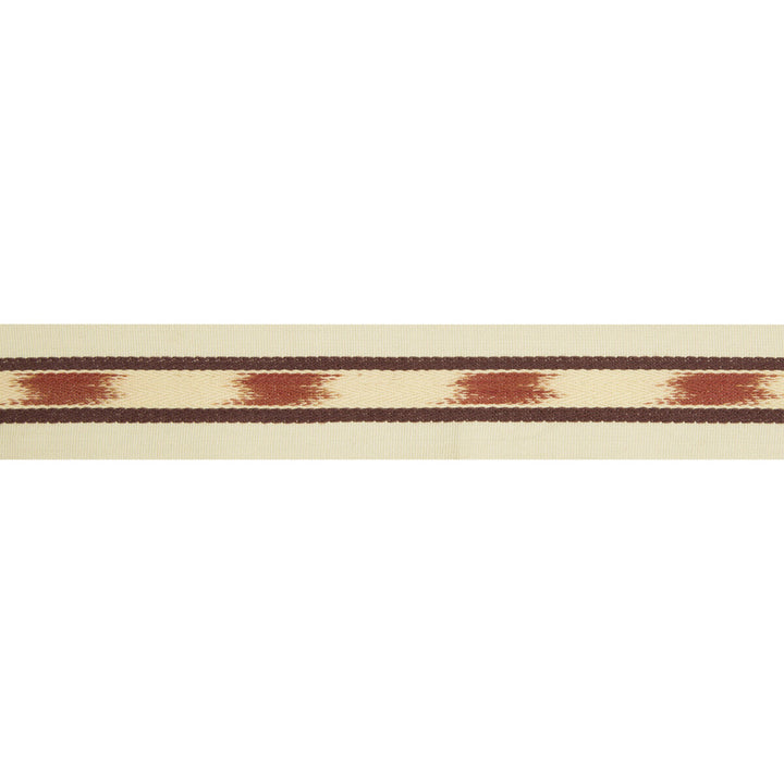 Le Ikat Tape Red by Brunschwig & Fils Trim Brunschwig & Fils Trim Le Ikat Tape RedTrim LES ENSEMBLIERS COTTON - 100% India </p><p>Repeat: H: 2, V: 3.25 2 - Fabric Carolina -