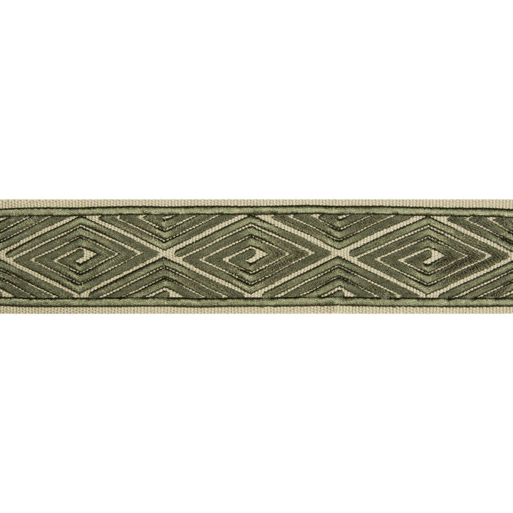 Labyrinthe Tape Green by Brunschwig & Fils Trim Brunschwig & Fils Trim Labyrinthe Tape GreenTrim LES ENSEMBLIERS RAYON - 100% India </p><p>Repeat: H: 2, V: 3.25 2 - Fabric Carolina -