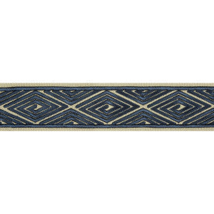 Labyrinthe Tape Navy by Brunschwig & Fils Trim