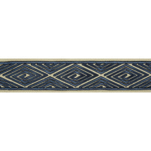 Labyrinthe Tape Navy by Brunschwig & Fils Trim