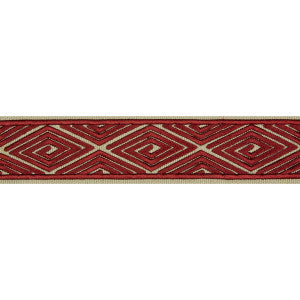 Labyrinthe Tape Red by Brunschwig & Fils Trim
