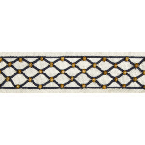 Le Boise Tape Navy by Brunschwig & Fils Trim