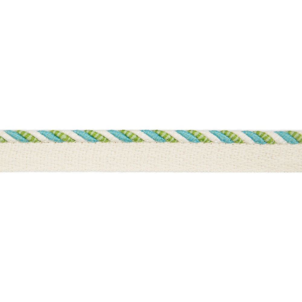 Carimar Cord Lagoon by Brunschwig & Fils Trim Brunschwig & Fils Trim Carimar Cord LagoonTrim EN VACANCES POLYOLEFIN - 99%;NYLON - 1% United Kingdom </p><p>Repeat: H: 0, V: 0.75 0.16 - Fabric Carolina -