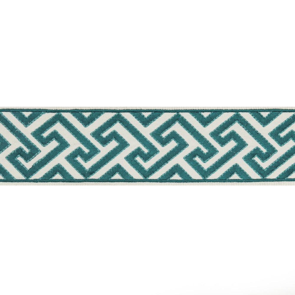 Sanchi Tape Turquoise by Brunschwig & Fils Trim Brunschwig & Fils Trim Sanchi Tape TurquoiseTrim TREILLIS PASSEMENTERIE POLYESTER - 100% India </p><p>Repeat: H: 2.37, V: 1.77 2.37 - Fabric Carolina -