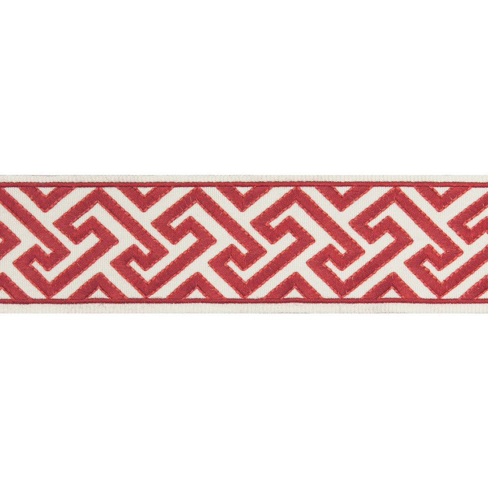 Sanchi Tape Red by Brunschwig & Fils Trim Brunschwig & Fils Trim Sanchi Tape RedTrim TREILLIS PASSEMENTERIE POLYESTER - 100% India </p><p>Repeat: H: 2.37, V: 1.77 2.37 - Fabric Carolina -