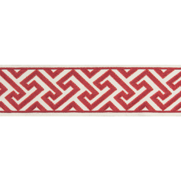 Sanchi Tape Red by Brunschwig & Fils Trim Brunschwig & Fils Trim Sanchi Tape RedTrim TREILLIS PASSEMENTERIE POLYESTER - 100% India </p><p>Repeat: H: 2.37, V: 1.77 2.37 - Fabric Carolina -