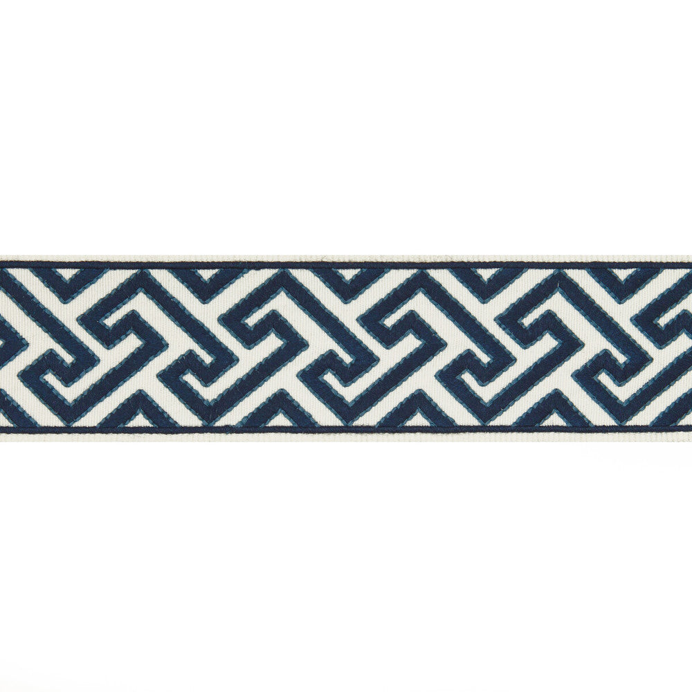 Sanchi Tape Indigo by Brunschwig & Fils Trim Brunschwig & Fils Trim Sanchi Tape IndigoTrim TREILLIS PASSEMENTERIE POLYESTER - 100% India </p><p>Repeat: H: 2.37, V: 1.77 2.37 - Fabric Carolina -