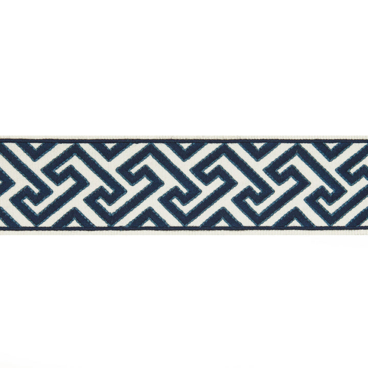 Sanchi Tape Indigo by Brunschwig & Fils Trim Brunschwig & Fils Trim Sanchi Tape IndigoTrim TREILLIS PASSEMENTERIE POLYESTER - 100% India </p><p>Repeat: H: 2.37, V: 1.77 2.37 - Fabric Carolina -