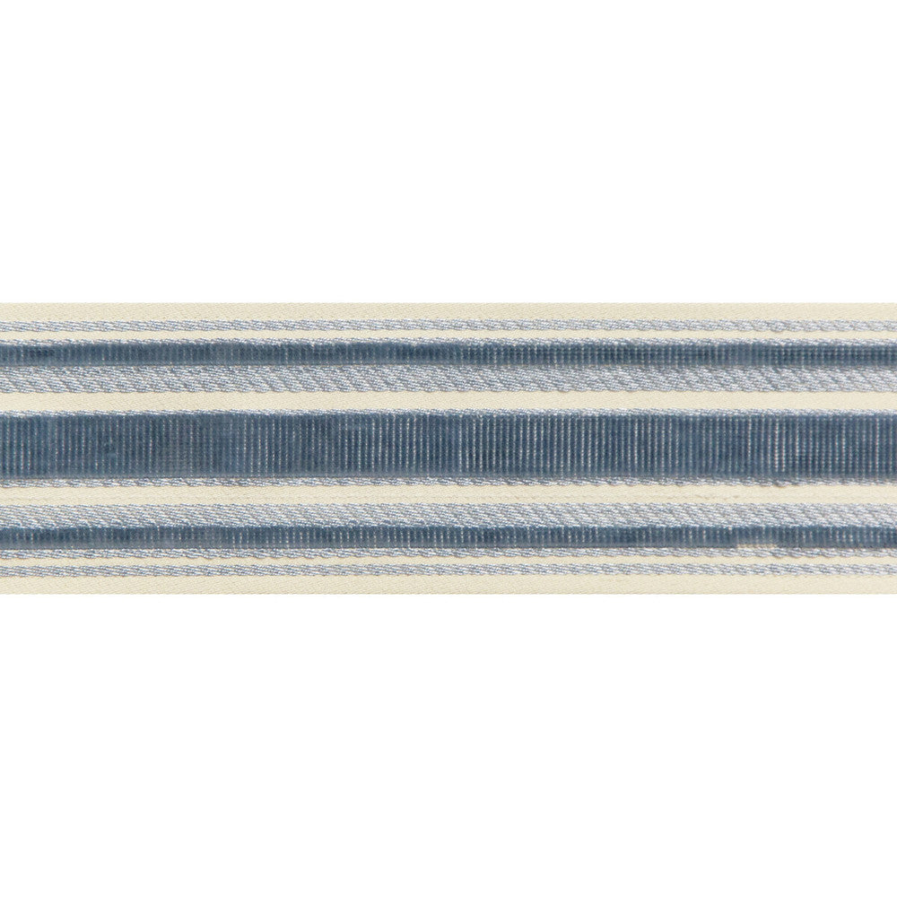 Canton Tape Blue by Brunschwig & Fils Trim Brunschwig & Fils Trim Canton Tape BlueTrim TREILLIS PASSEMENTERIE COTTON - 56%;VISCOSE - 44% India </p><p>Repeat: H: 2.4, V: 0 2.4 - Fabric Carolina -
