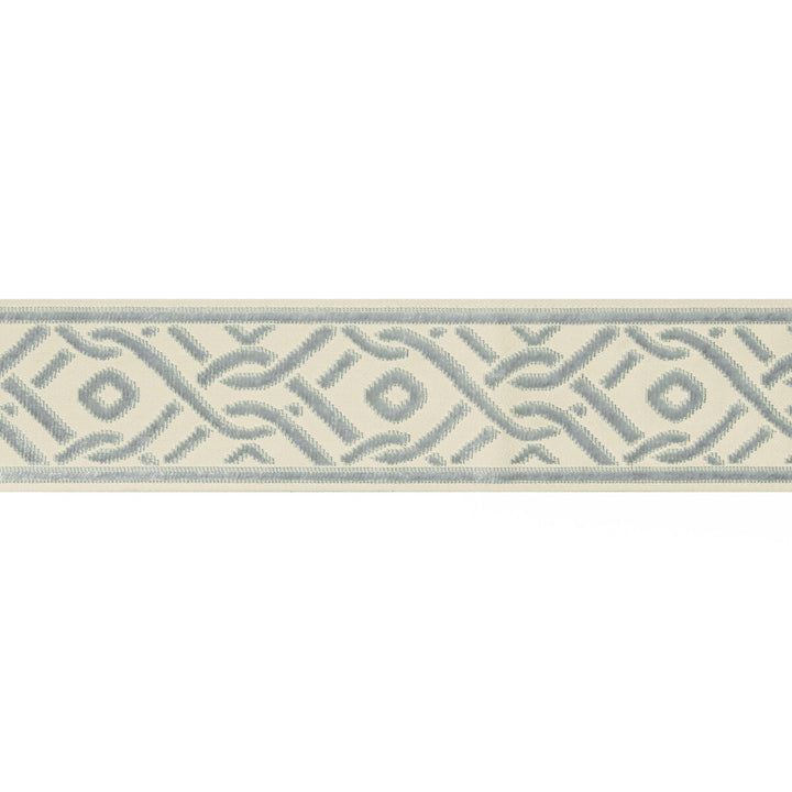 Pailou Tape Mist by Brunschwig & Fils Trim Brunschwig & Fils Trim Pailou Tape MistTrim TREILLIS PASSEMENTERIE VISCOSE - 57%;COTTON - 43% India </p><p>Repeat: H: 3.25, V: 4.75 3.25 - Fabric Carolina -