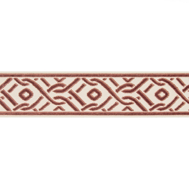 Pailou Tape Spice by Brunschwig & Fils Trim Brunschwig & Fils Trim Pailou Tape SpiceTrim TREILLIS PASSEMENTERIE VISCOSE - 57%;COTTON - 43% India </p><p>Repeat: H: 3.25, V: 4.75 3.25 - Fabric Carolina -