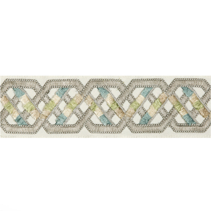 Loriyan Tape Grey by Brunschwig & Fils Trim Brunschwig & Fils Trim Loriyan Tape GreyTrim TREILLIS PASSEMENTERIE RAYON - 71%;POLYESTER - 29% India </p><p>Repeat: H: 2.56, V: 3.74 2.56 - Fabric Carolina -