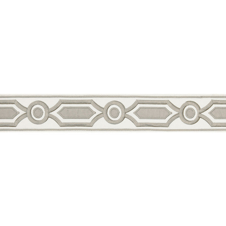 Ganden Tape Grey by Brunschwig & Fils Trim Brunschwig & Fils Trim Ganden Tape GreyTrim TREILLIS PASSEMENTERIE POLYESTER - 76%;LINEN - 24% India </p><p>Repeat: H: 2.17, V: 5.12 2.17 - Fabric Carolina -